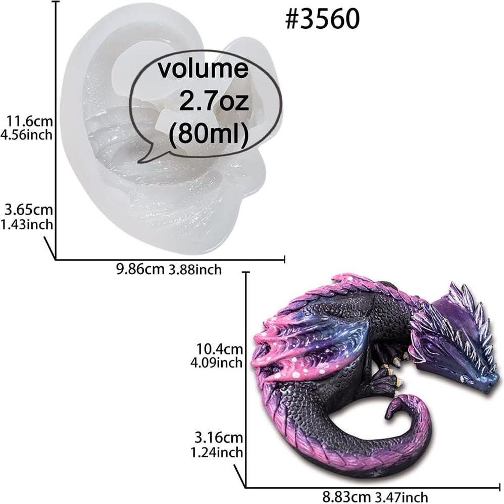 Molde de Silicona Dragón de Fuego FUNSHOWCASE 10.16cm