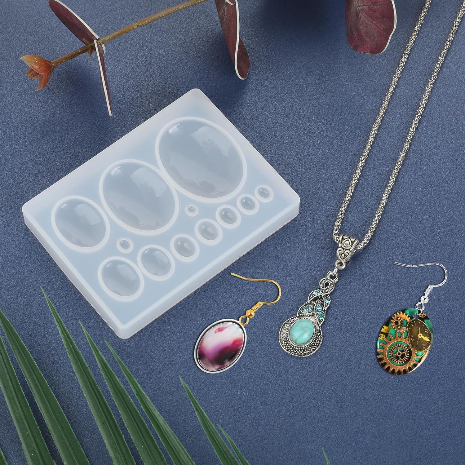 Moldes de Silicona para Joyas Trinkrittey Ovalados 8.5x6.5cm