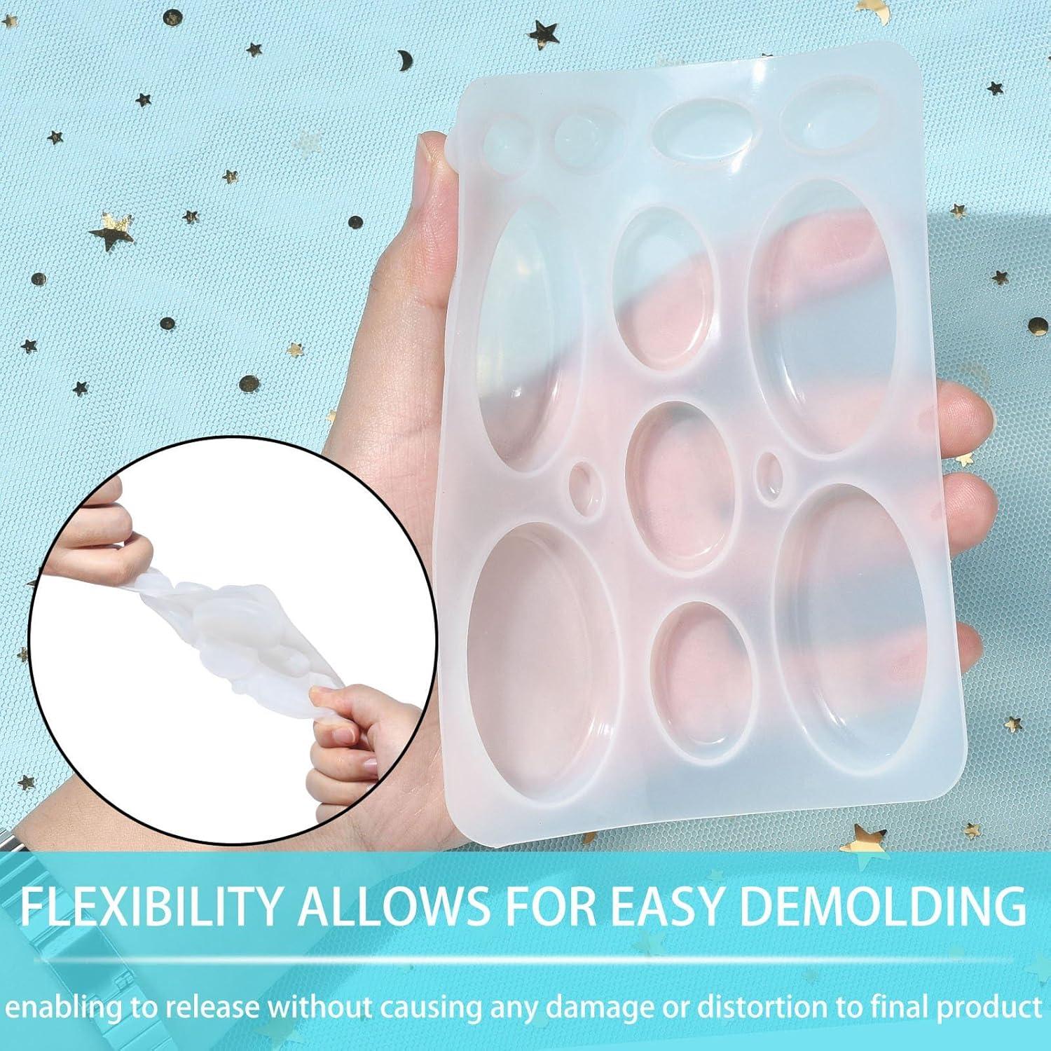 Moldes de Silicona para Joyería UR Urlifehall 5 Pcs Ovalados