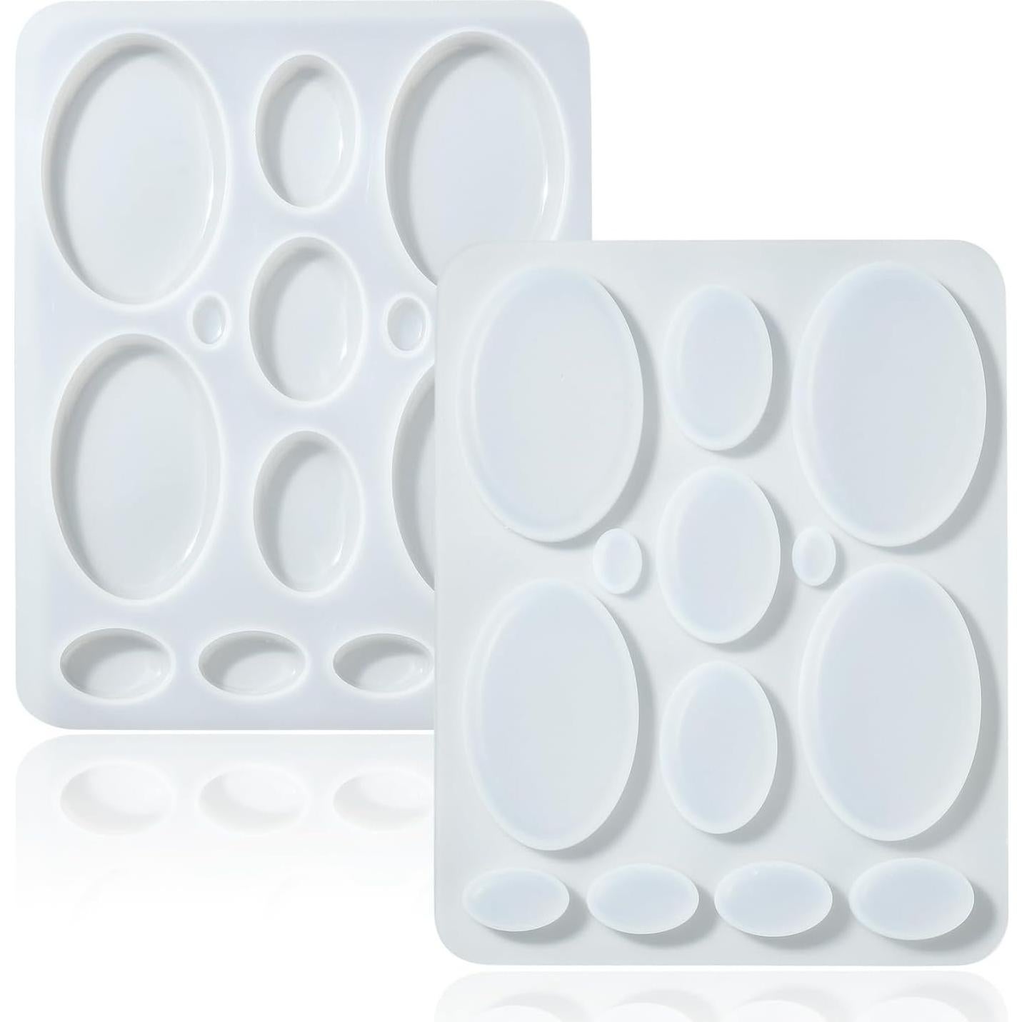 Moldes de Silicona para Joyería UR Urlifehall 5 Pcs Ovalados