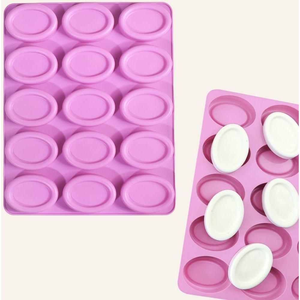 Molde Ovalado de Silicona Newk 2 Paquetes 12 Cavidades