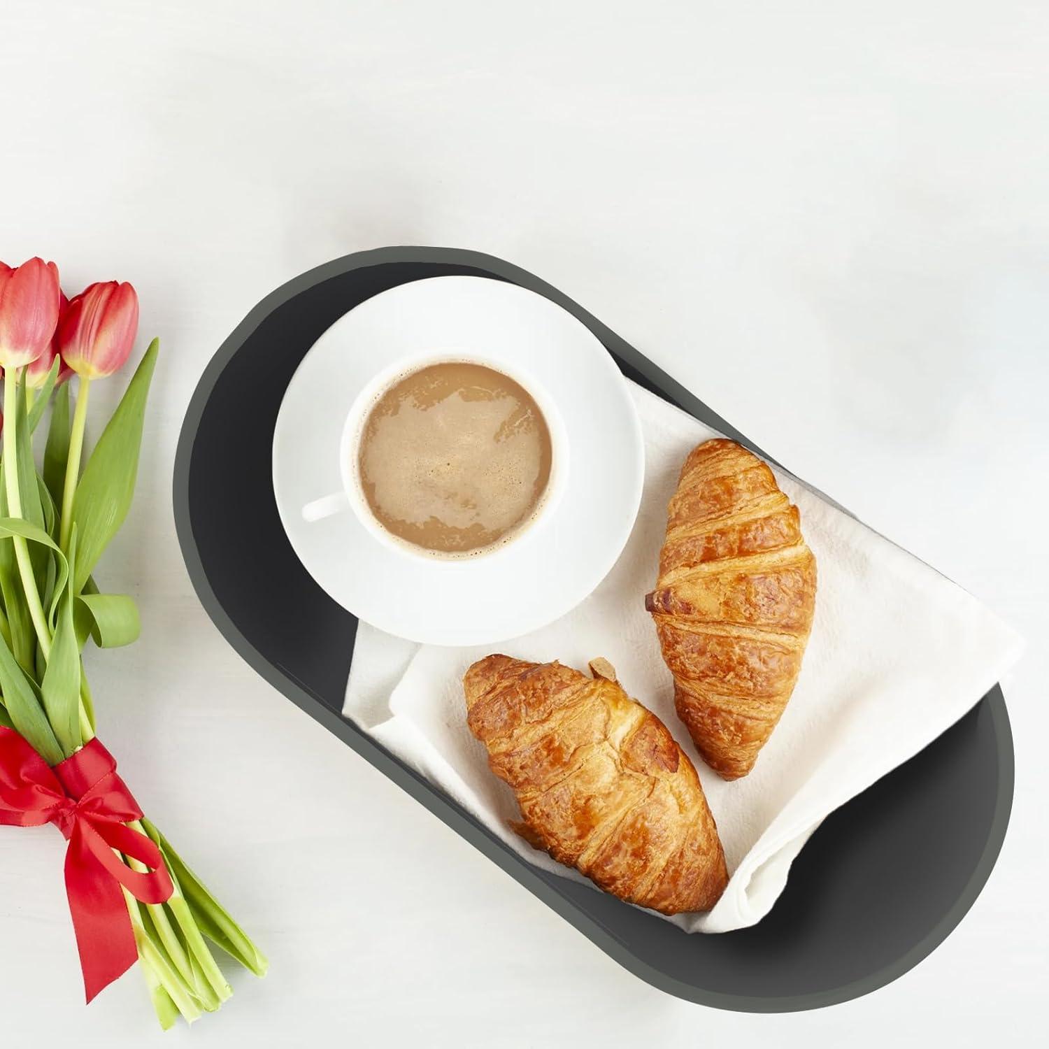 Molde de Coaster Ovalado de Silicona TAICHEUT - 8 Piezas 17.8x9.4 cm