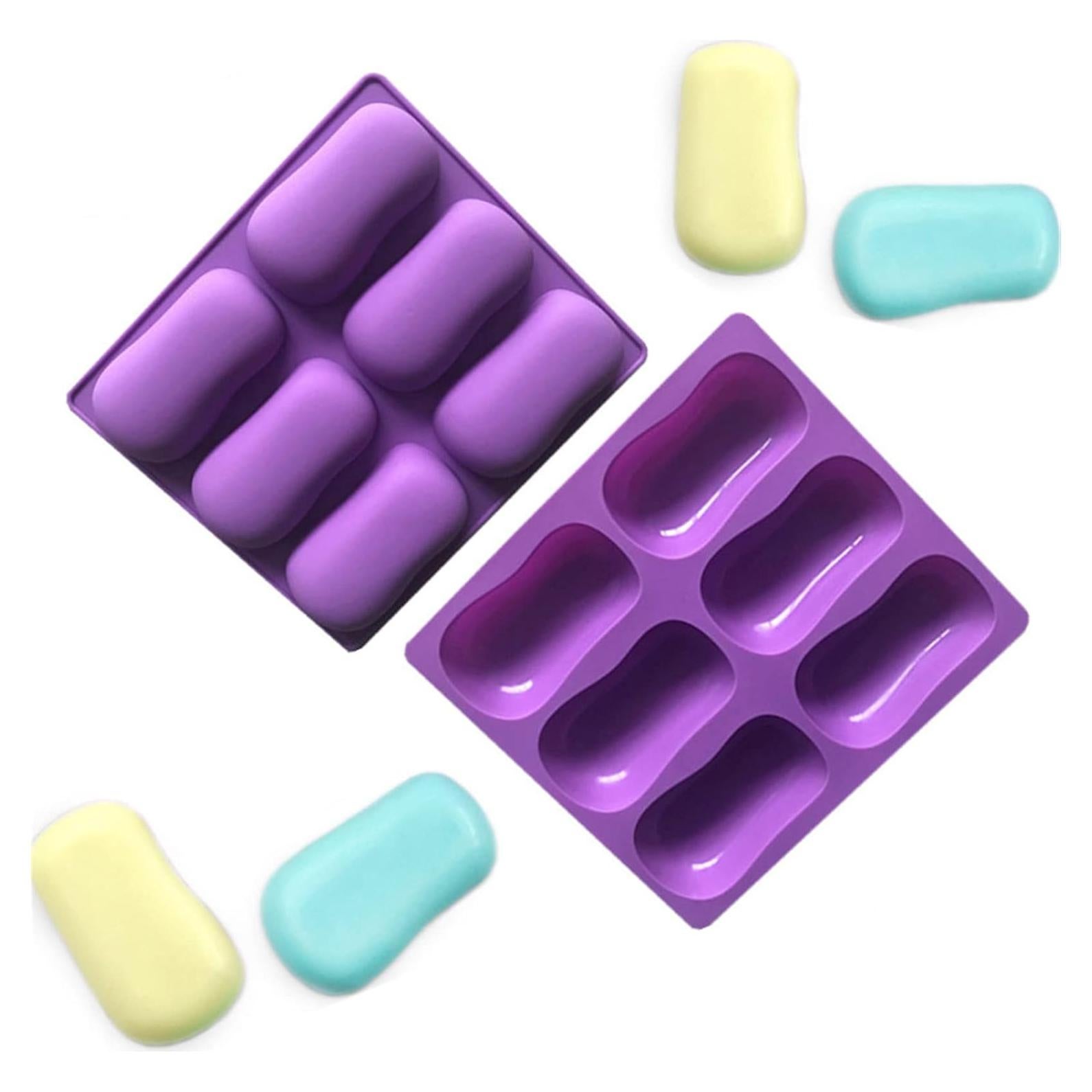 Moldes de Silicona Ovalados DD-life para Jabón y Chocolate - 2 Pcs