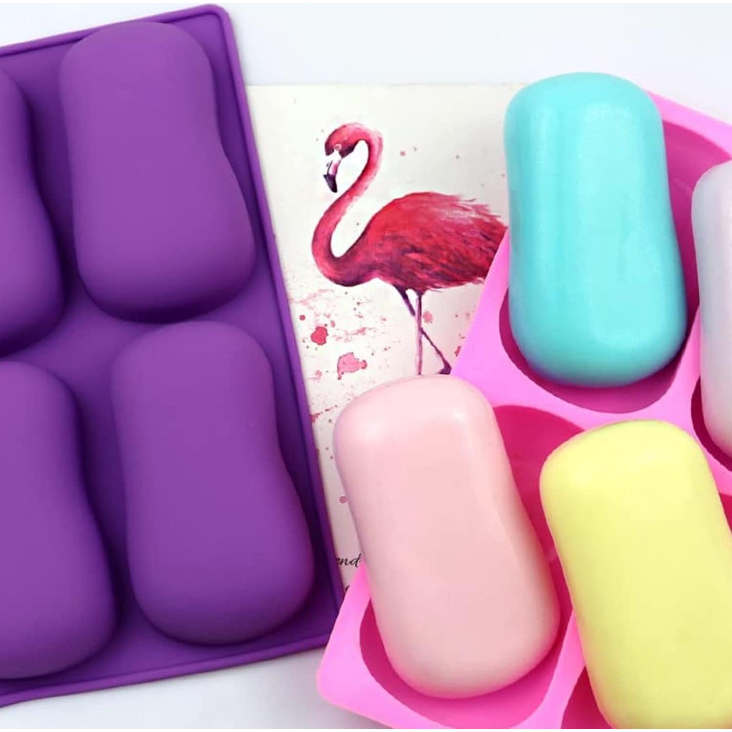 Moldes de Silicona Ovalados DD-life para Jabón y Chocolate - 2 Pcs