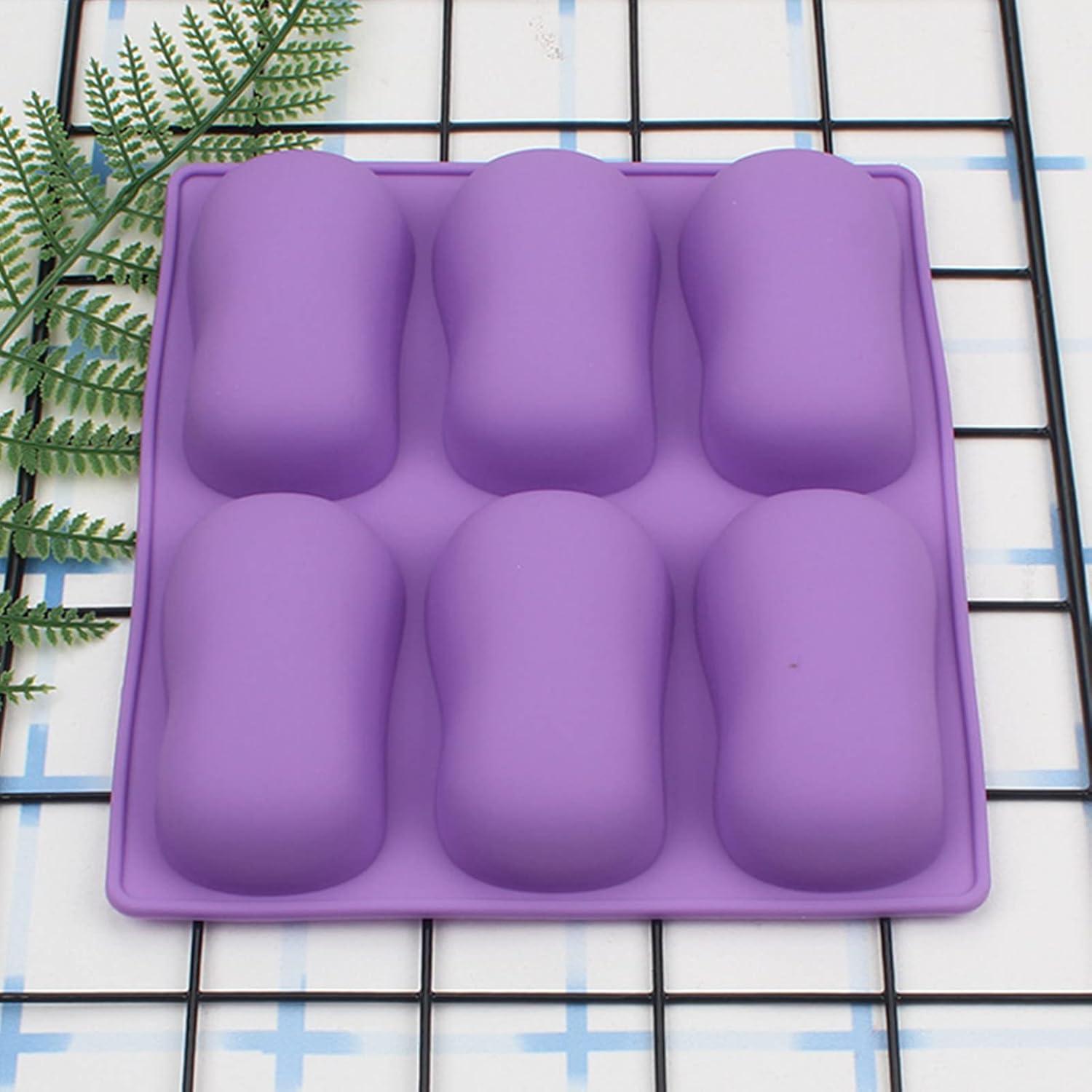 Moldes de Silicona Ovalados DD-life para Jabón y Chocolate - 2 Pcs