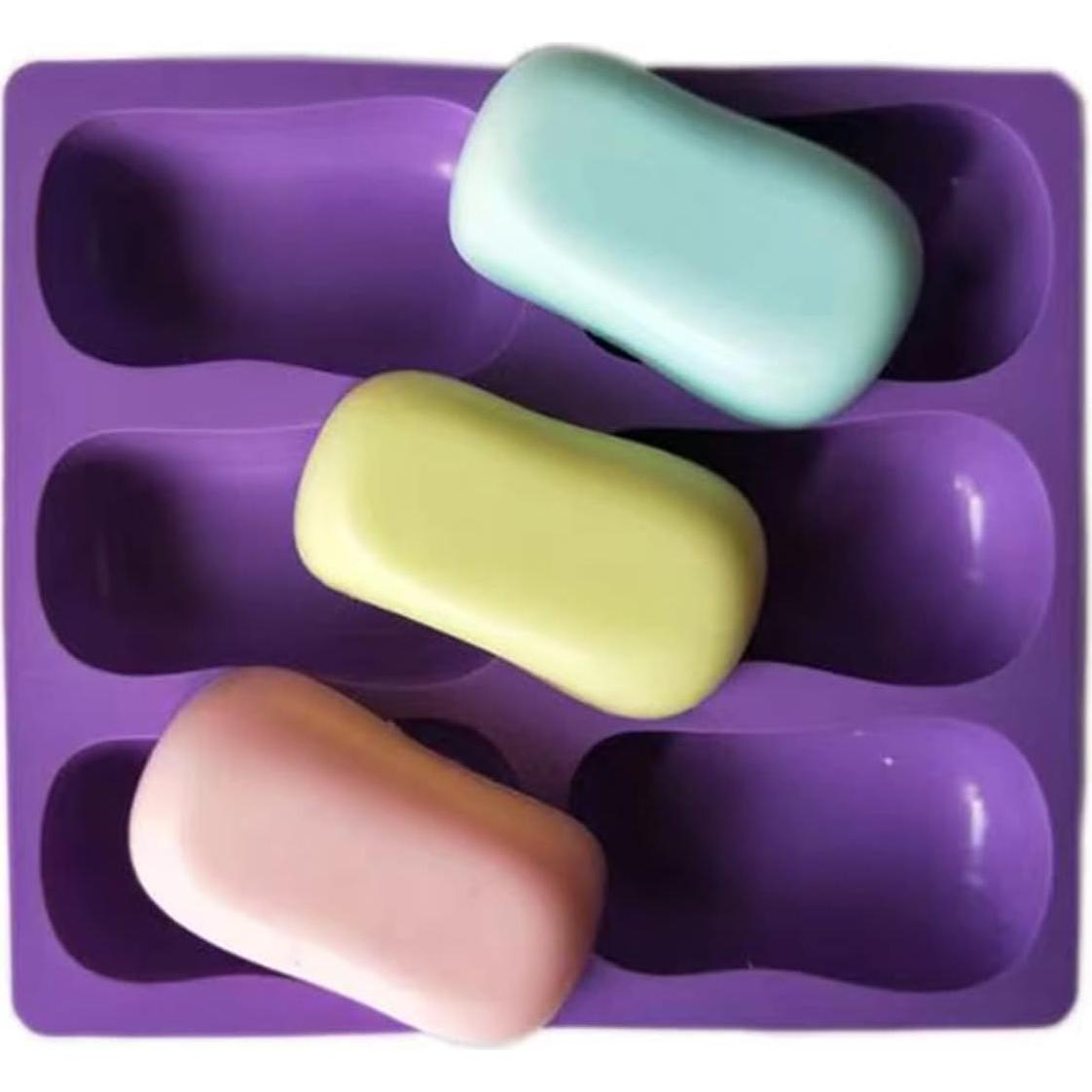 Moldes de Silicona Ovalados DD-life para Jabón y Chocolate - 2 Pcs