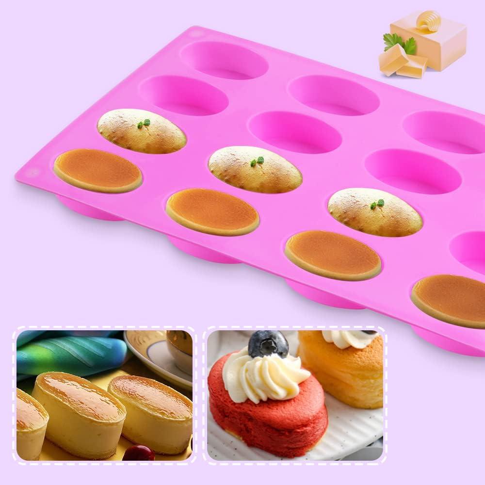 Moldes de Jabón Ovalados de Silicona Newk - 2 Paquetes de 16 Cavidades