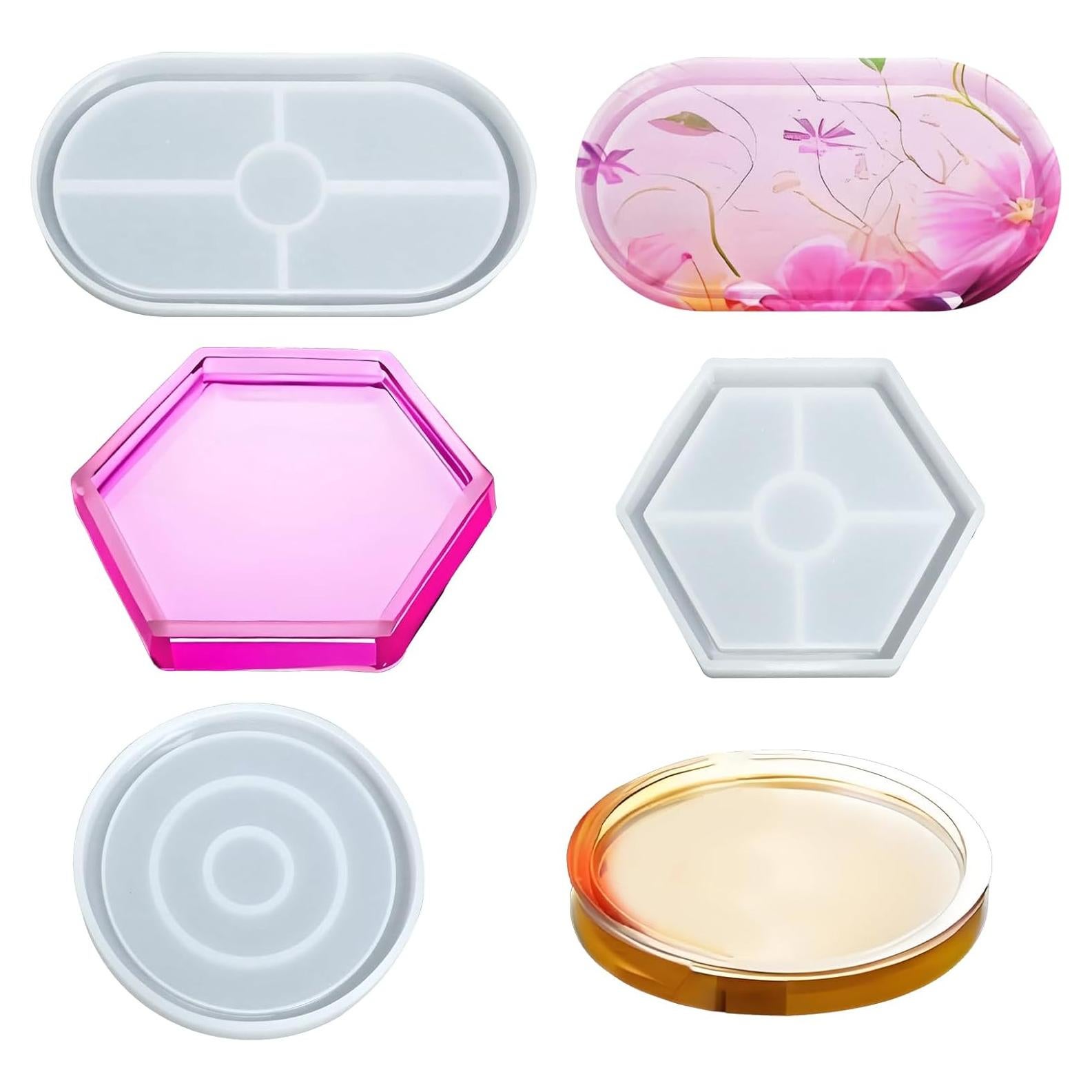 Juego de Moldes de Silicona Gabrella para Posavasos 3 Pcs