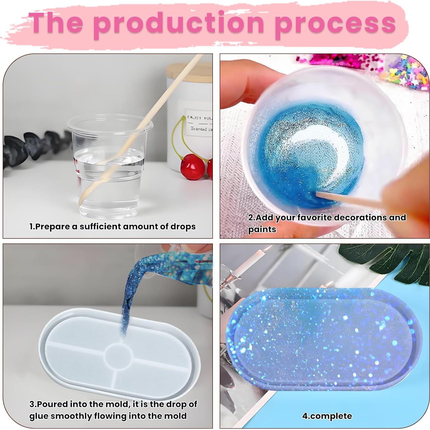 Juego de Moldes de Silicona Gabrella para Posavasos 3 Pcs