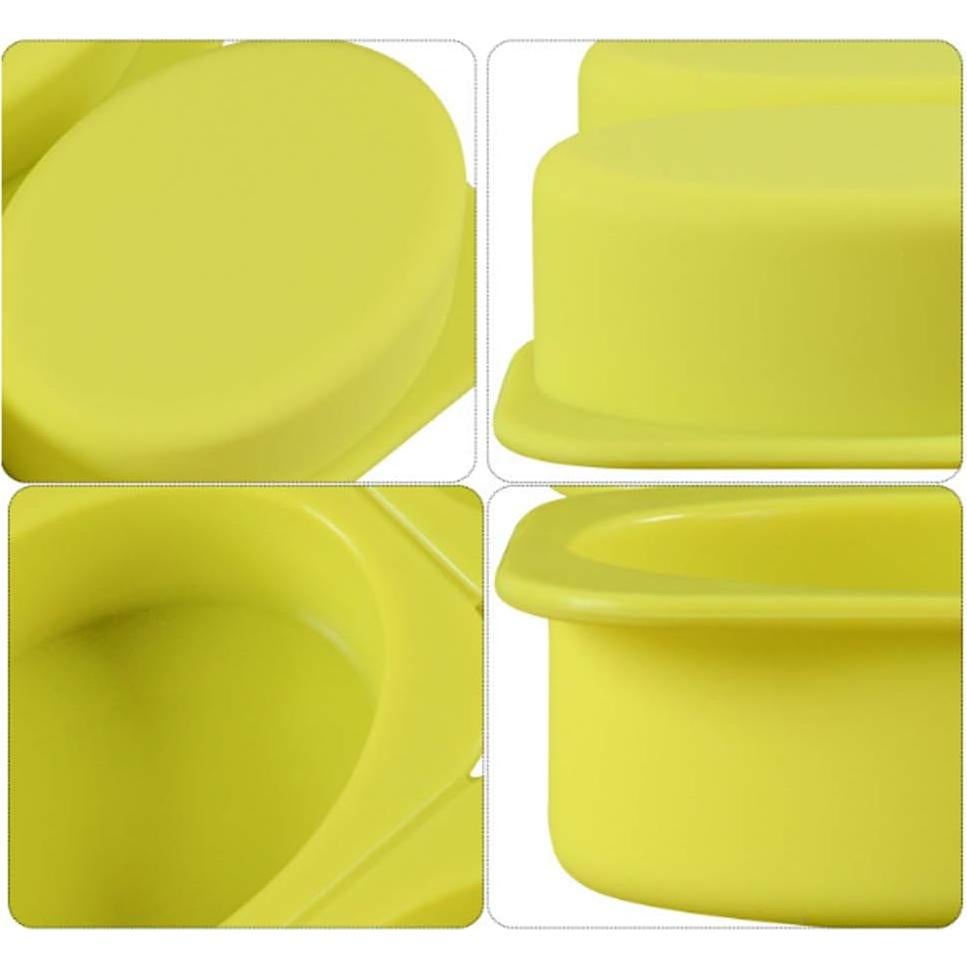 Molde de Jabón de Silicona QELEG 2 Pcs Ovalado 340g