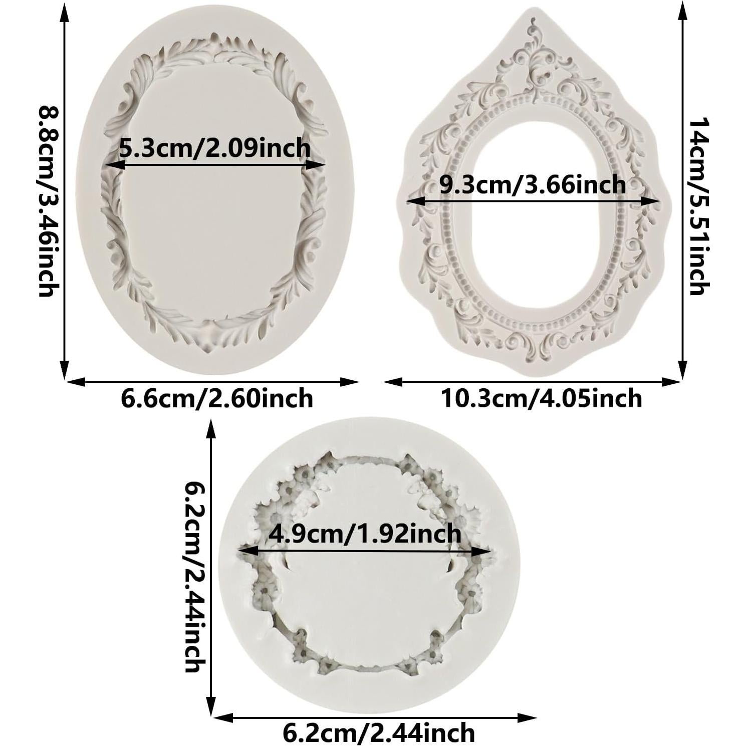Set de 3 Moldes de Silicona FCKEMLDS para Fondant y Pasteles