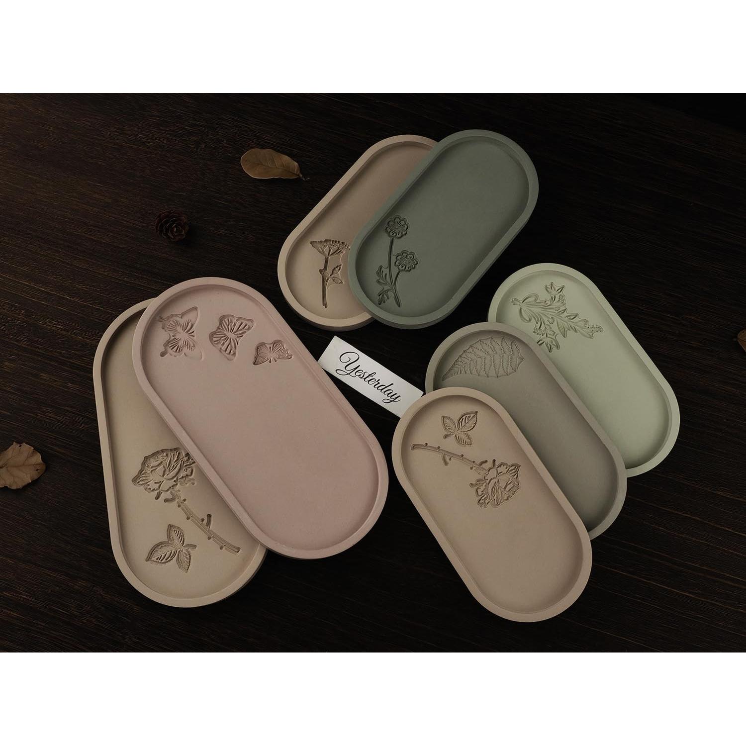 Moldes de Silicona para Resina Epóxica ORGSUMMER 2 Piezas Ovalados