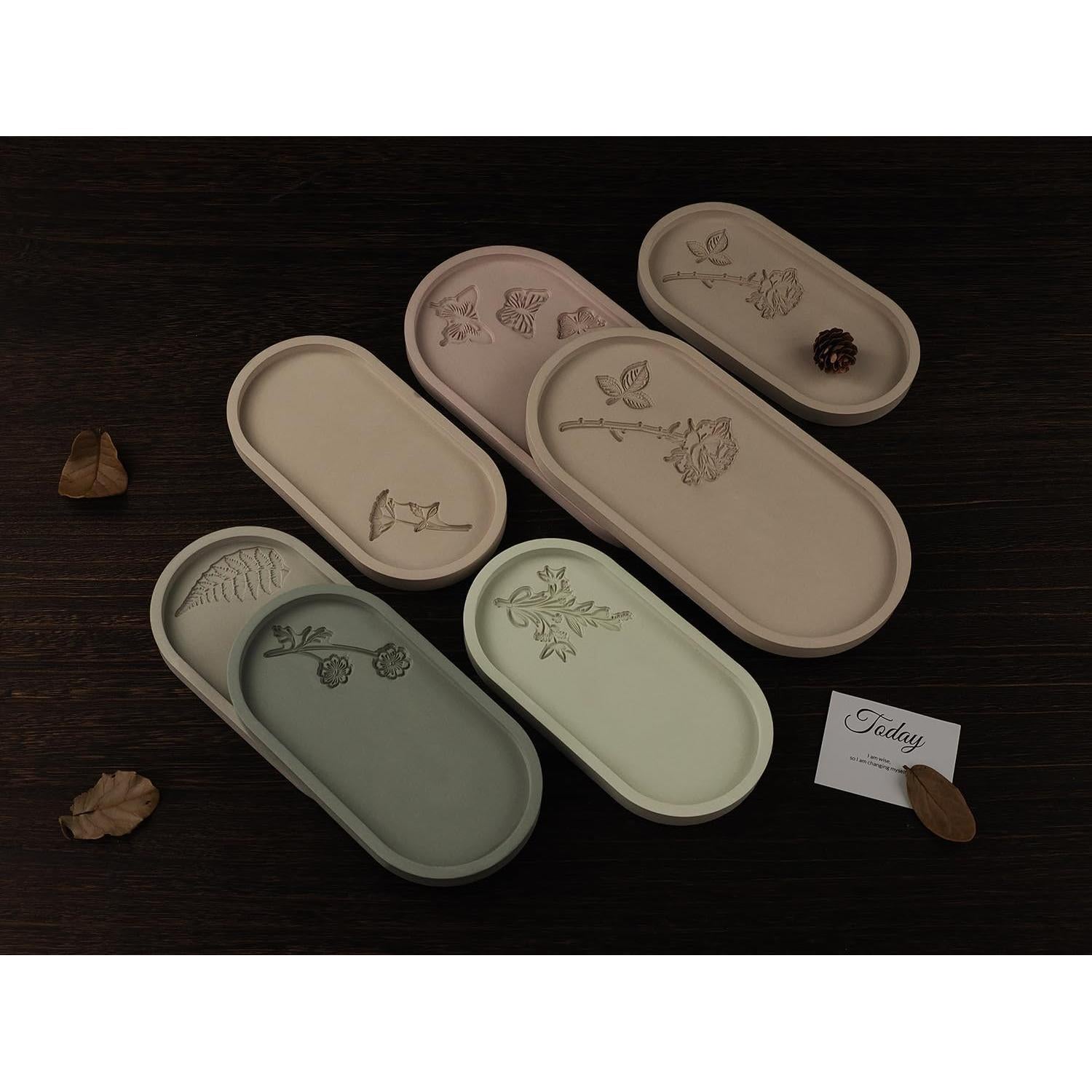 Moldes de Silicona para Resina Epóxica ORGSUMMER 2 Piezas Ovalados