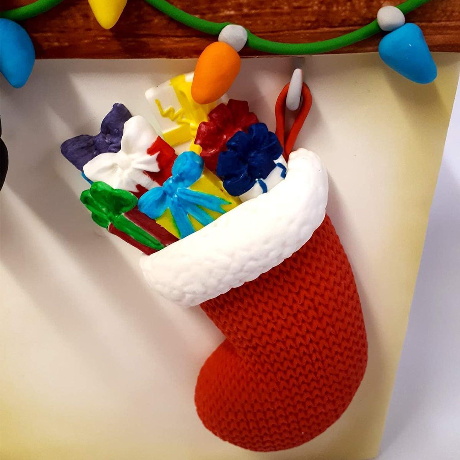 Molde de Silicona para Fondant de Navidad MINFEIDMS - Caja de Regalo