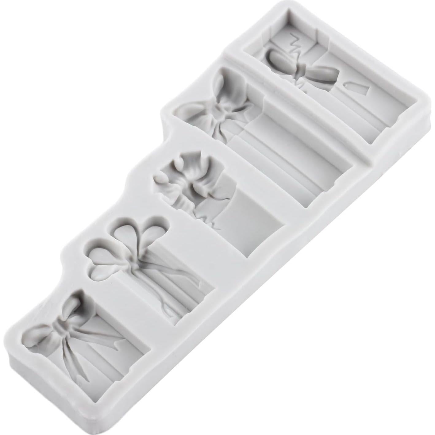 Molde de Silicona para Fondant de Navidad MINFEIDMS - Caja de Regalo