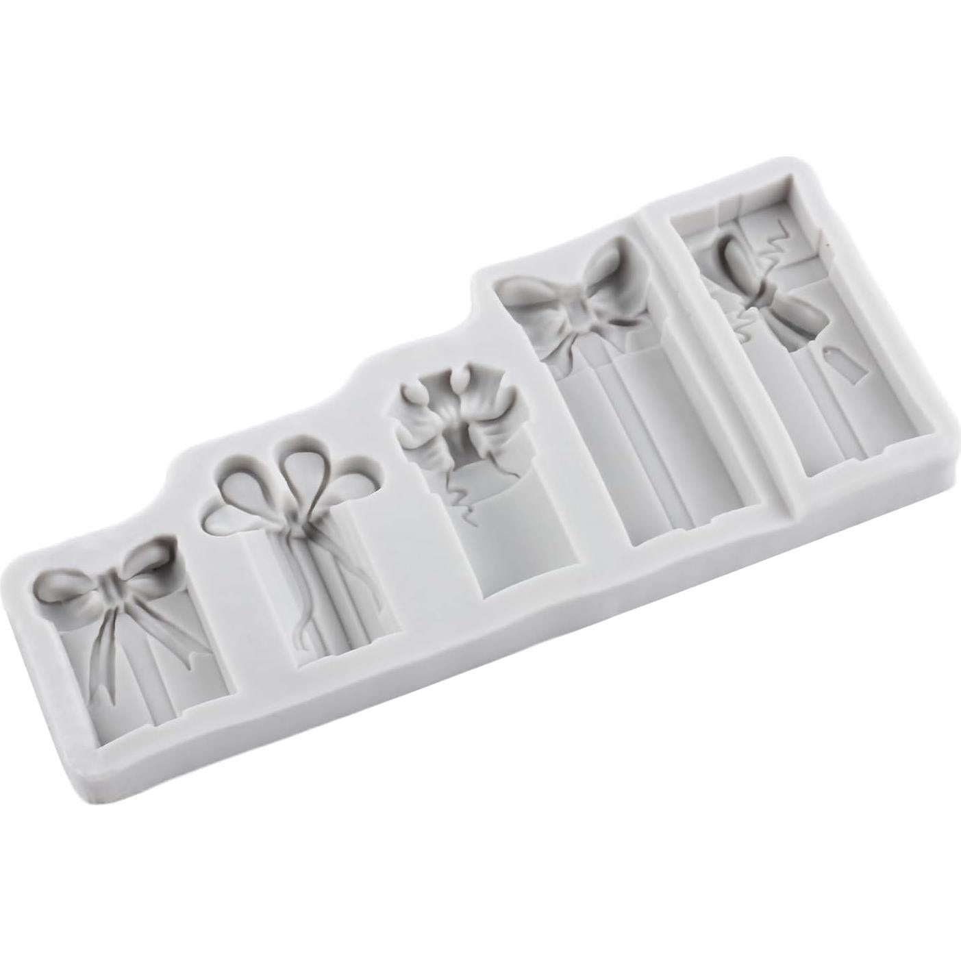 Molde de Silicona para Fondant de Navidad MINFEIDMS - Caja de Regalo