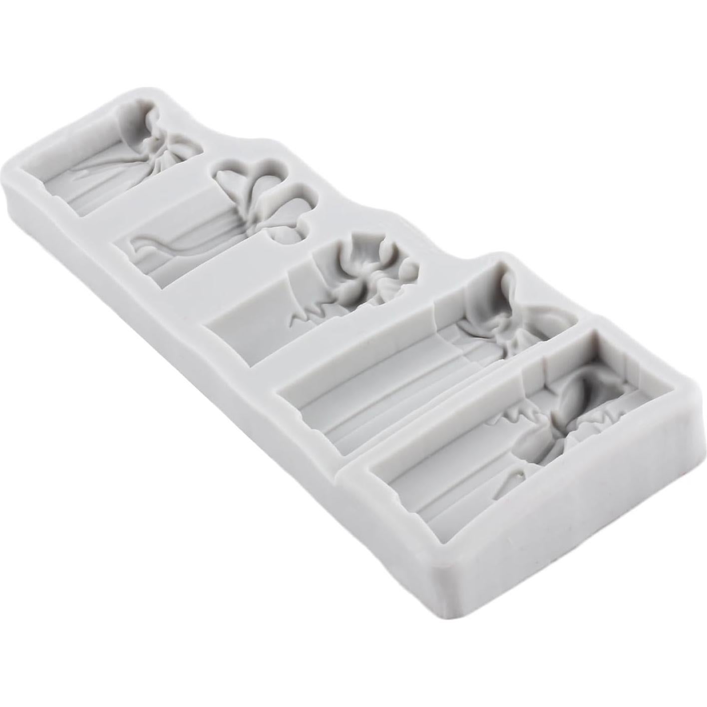 Molde de Silicona para Fondant de Navidad MINFEIDMS - Caja de Regalo