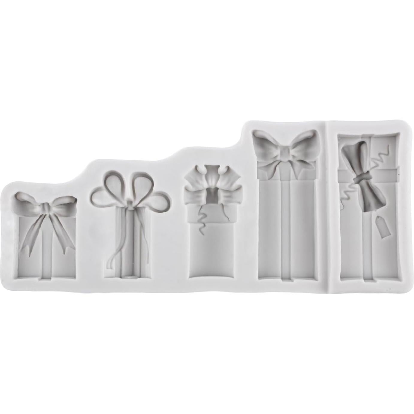 Molde de Silicona para Fondant de Navidad MINFEIDMS - Caja de Regalo