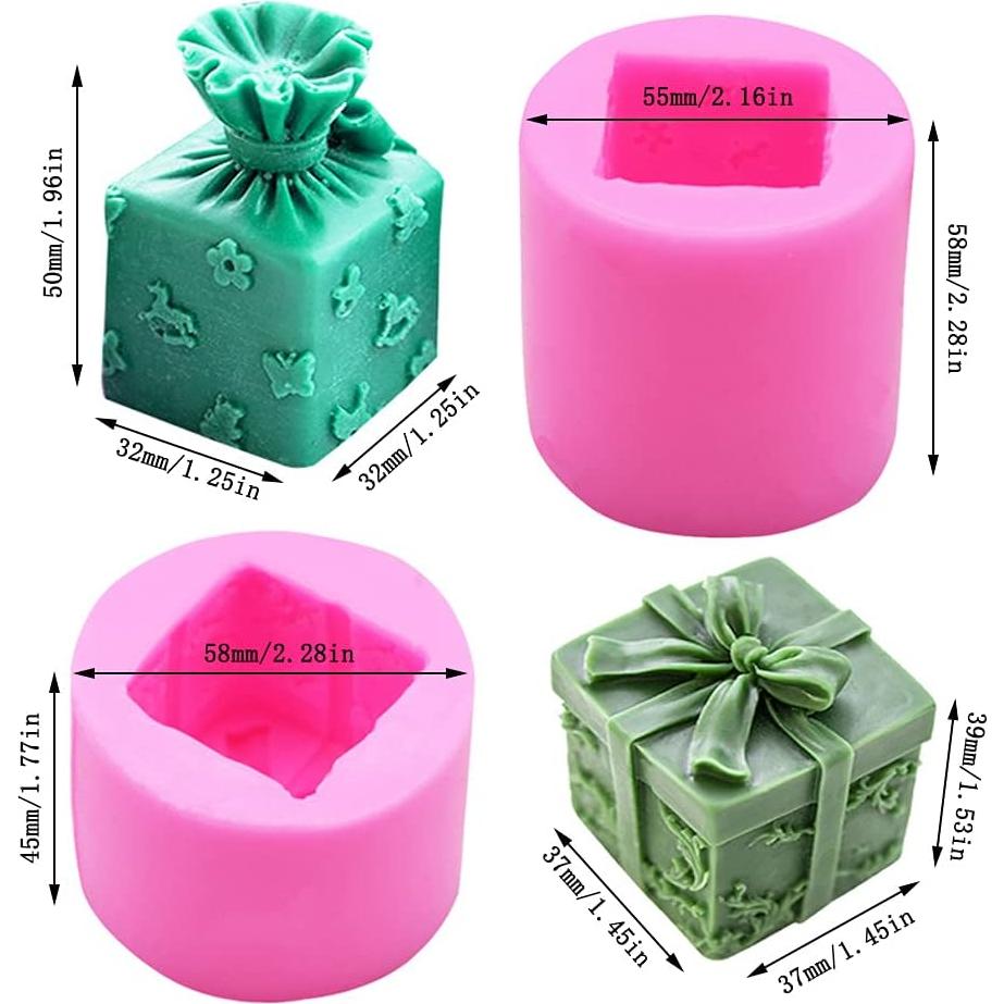 Molde de Silicona Cestony para Velas y Jabón - 2 Piezas