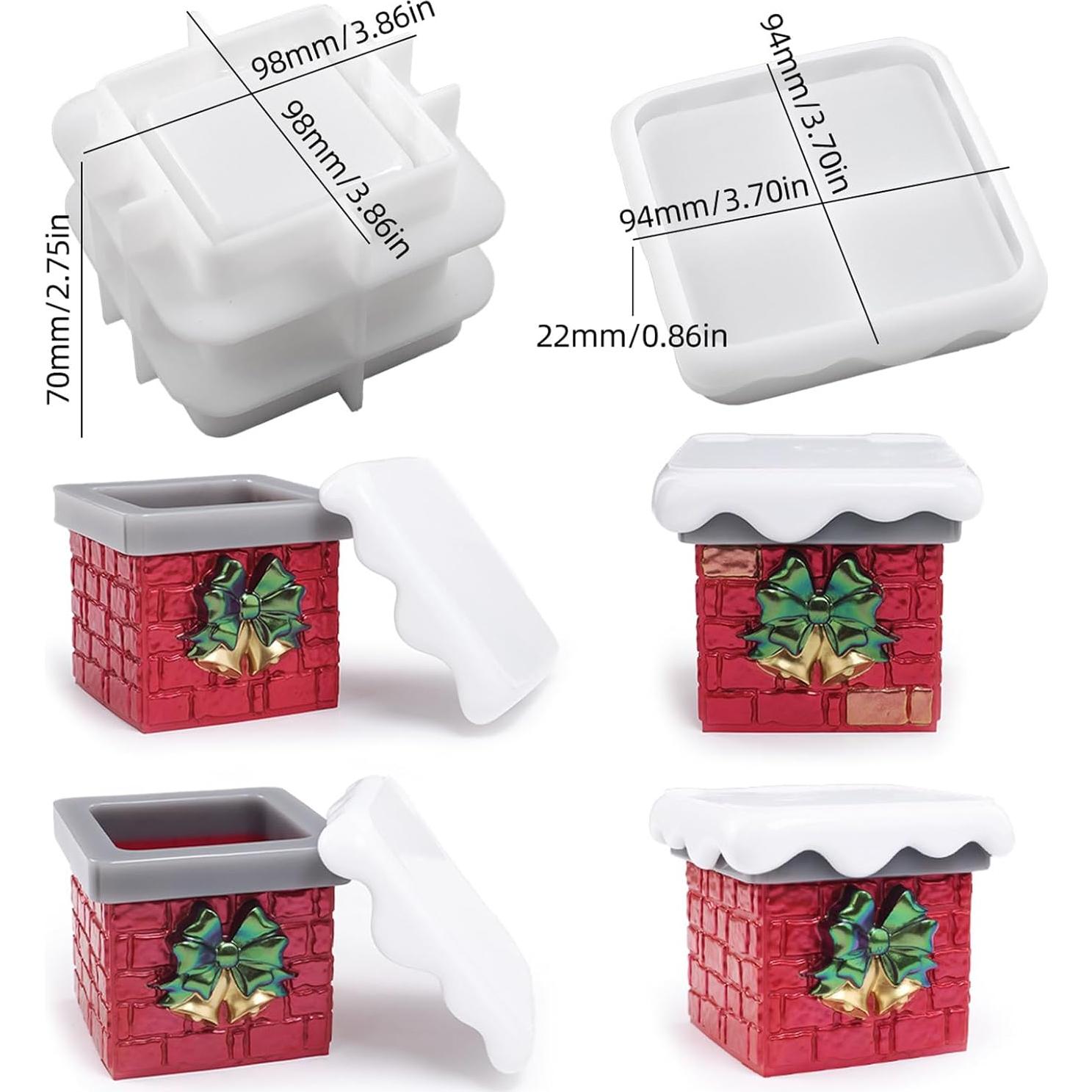 Caja de Almacenamiento de Silicona Wehous Chimenea de Nieve