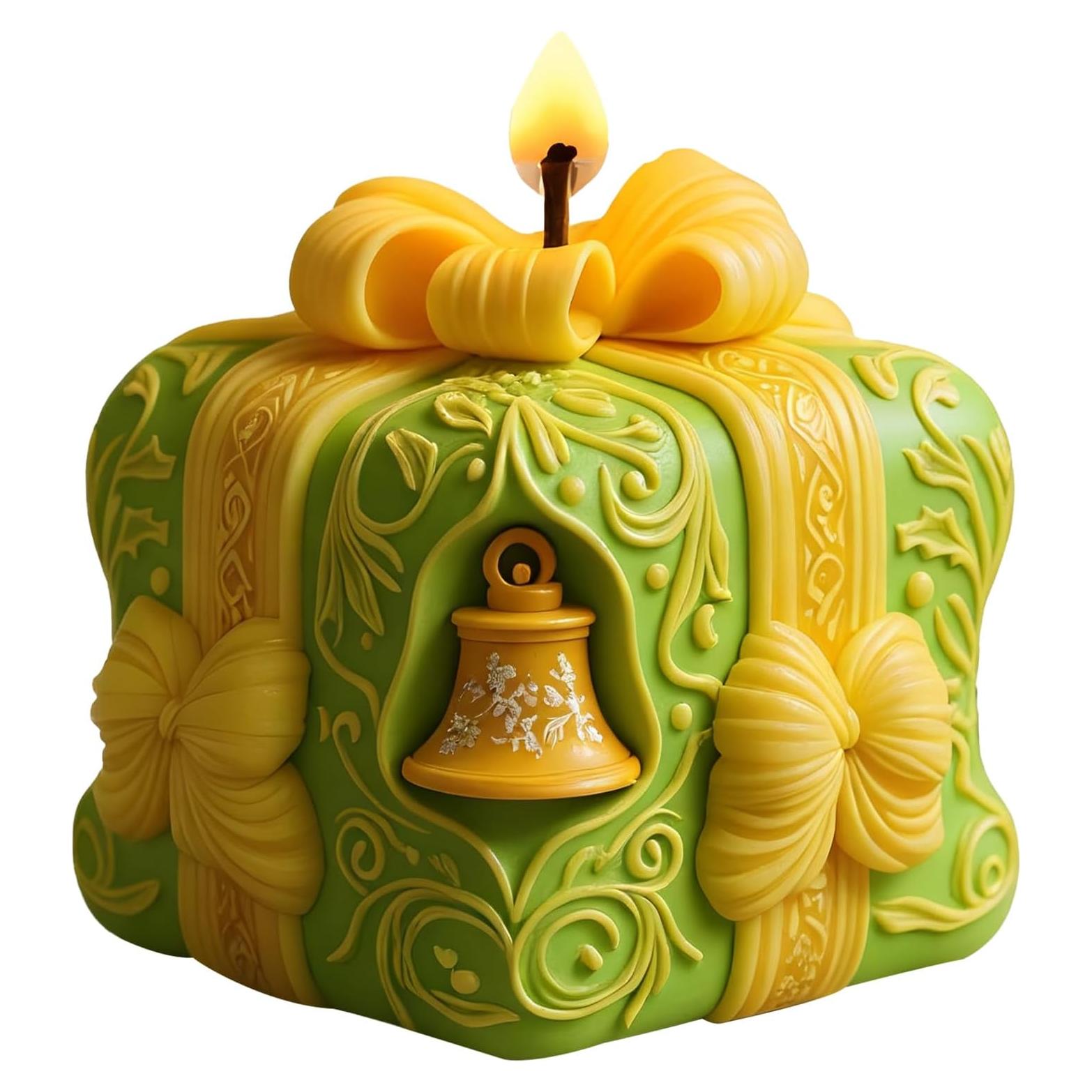 Molde de Silicona para Velas YANYONG Campana Navidad 3D