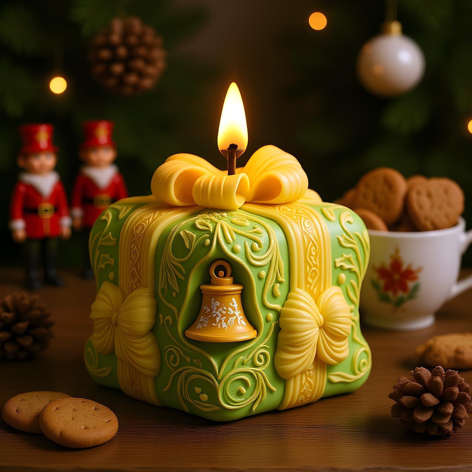 Molde de Silicona para Velas YANYONG Campana Navidad 3D