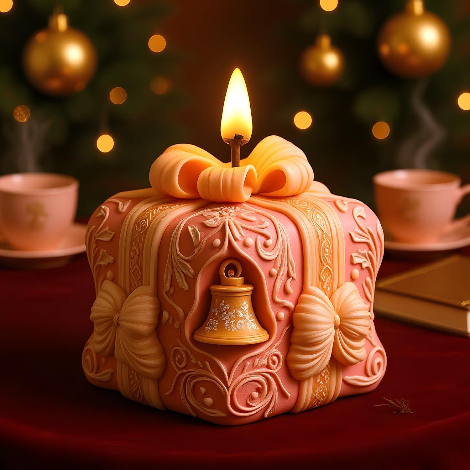 Molde de Silicona para Velas YANYONG Campana Navidad 3D