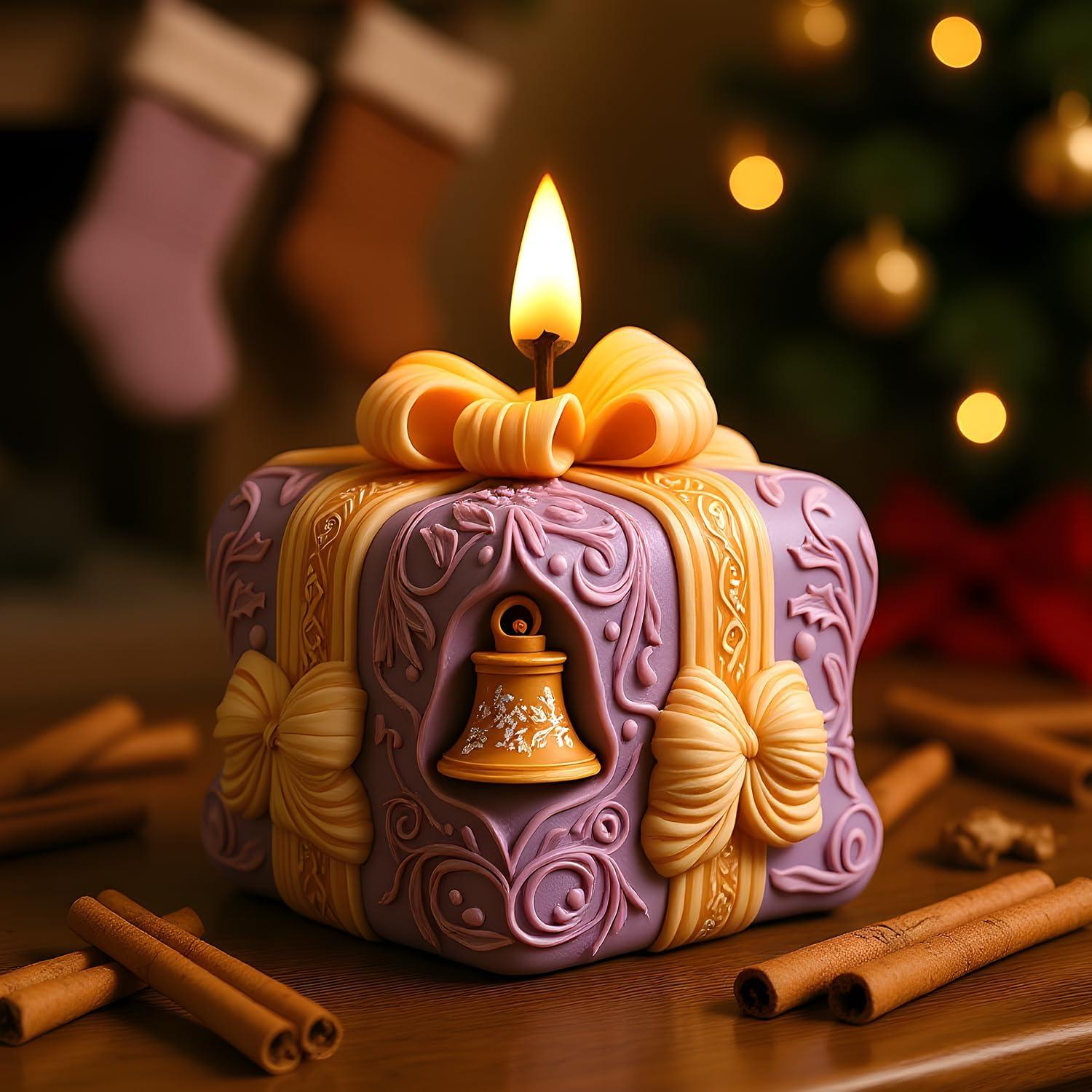 Molde de Silicona para Velas YANYONG Campana Navidad 3D