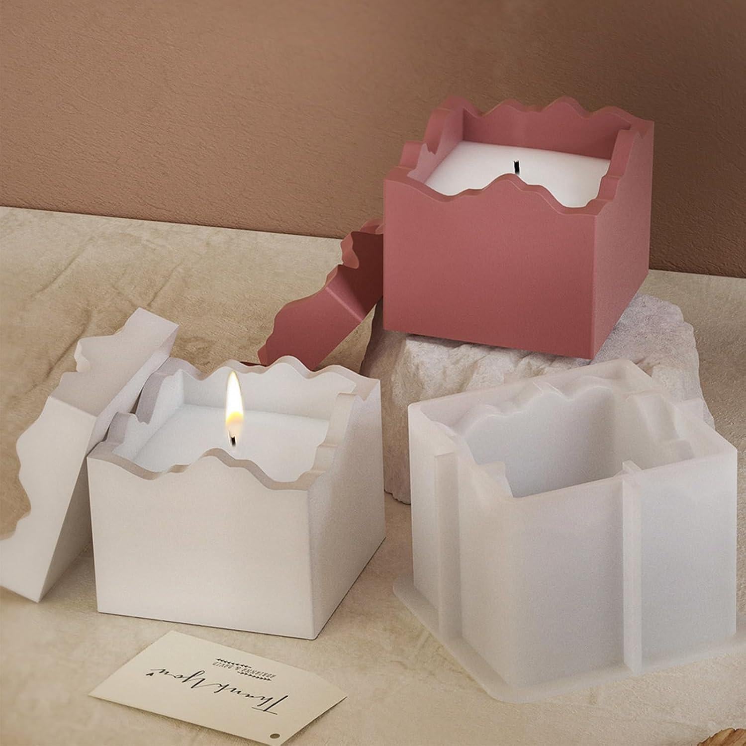 Molde de Silicona Cuadrado Japleed para Velas y Joyería