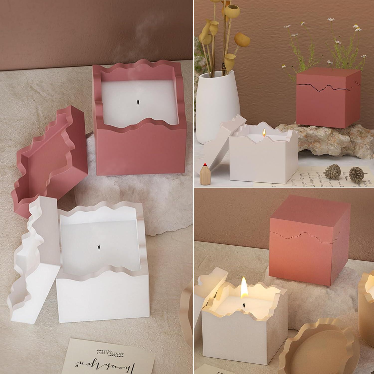 Molde de Silicona Cuadrado Japleed para Velas y Joyería