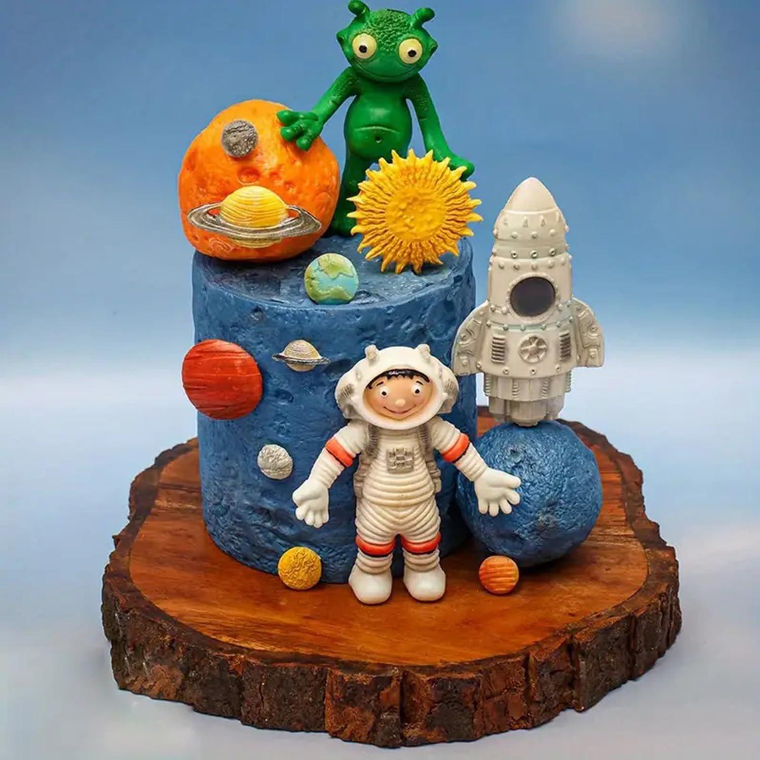 Molde de Silicona de Planetas YANQINMS para Pasteles 8.06x7.29cm