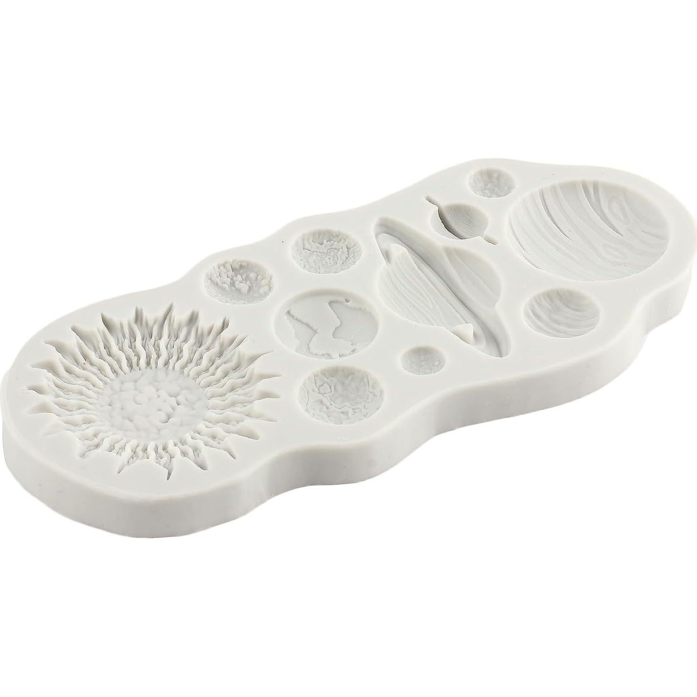 Molde de Silicona de Planetas YANQINMS para Pasteles 8.06x7.29cm