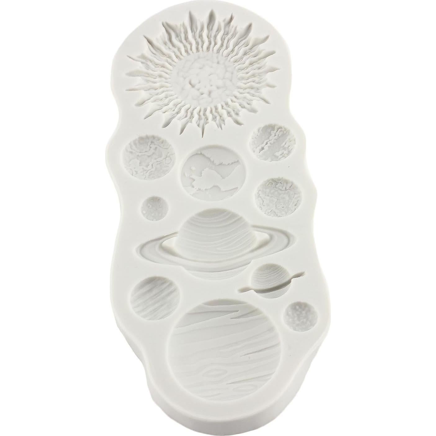 Molde de Silicona de Planetas YANQINMS para Pasteles 8.06x7.29cm