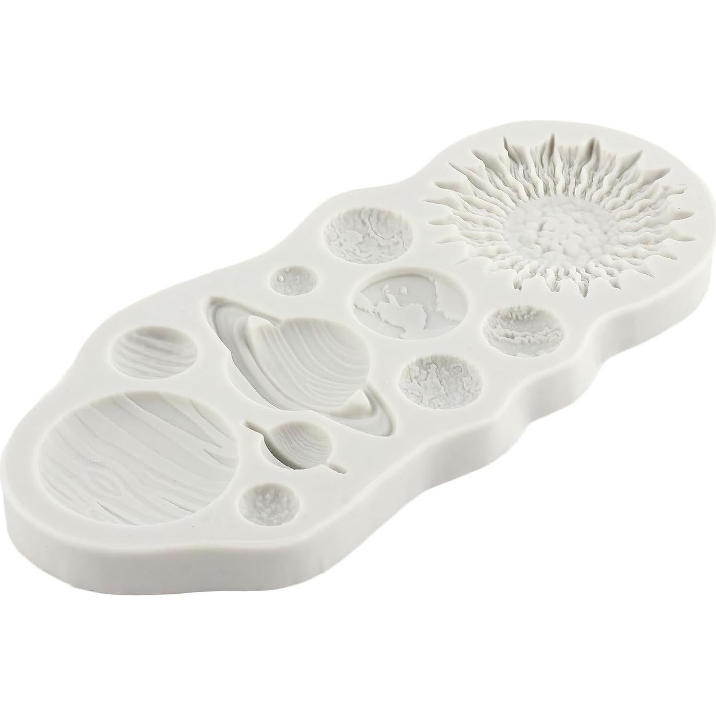 Molde de Silicona de Planetas YANQINMS para Pasteles 8.06x7.29cm