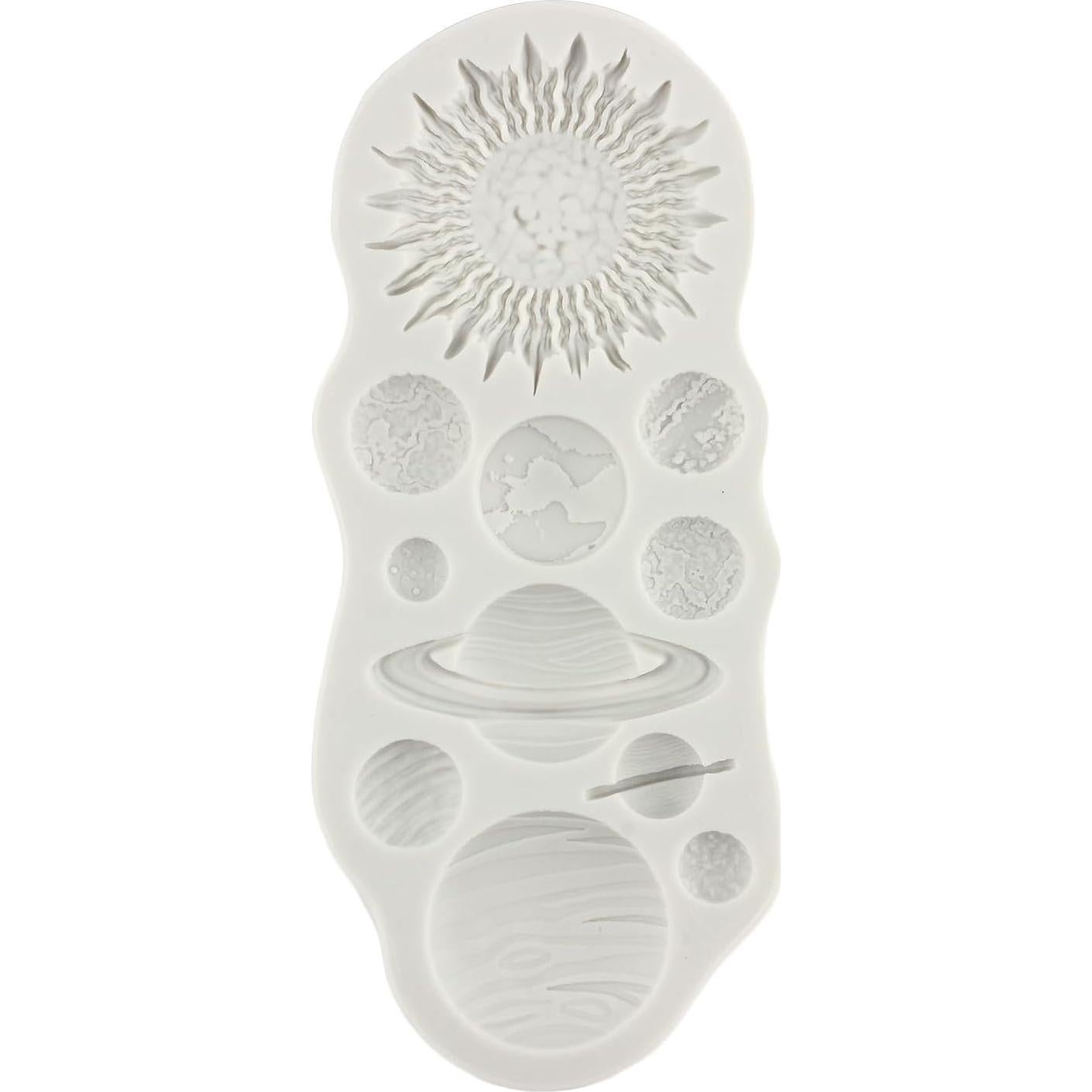 Molde de Silicona de Planetas YANQINMS para Pasteles 8.06x7.29cm