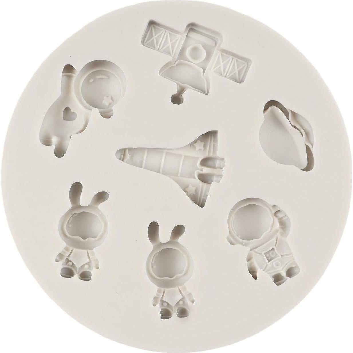 Moldes de Silicona para Fondant Espacial FCKEMLDS Set de 2