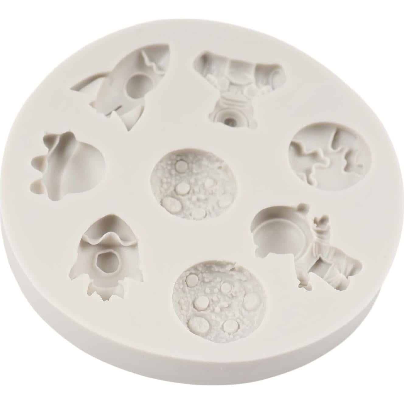 Moldes de Silicona para Fondant Espacial FCKEMLDS Set de 2