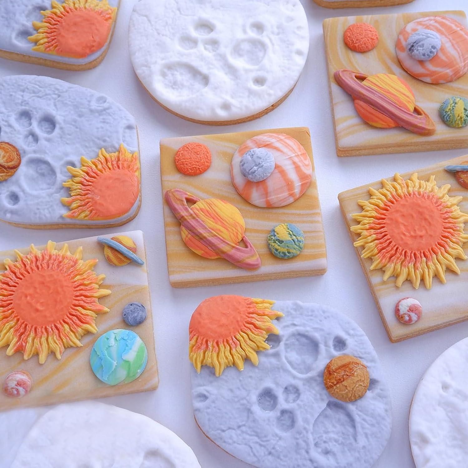 Molde de Fondant Espacial Xcake Lcook - 3 Piezas de Silicona