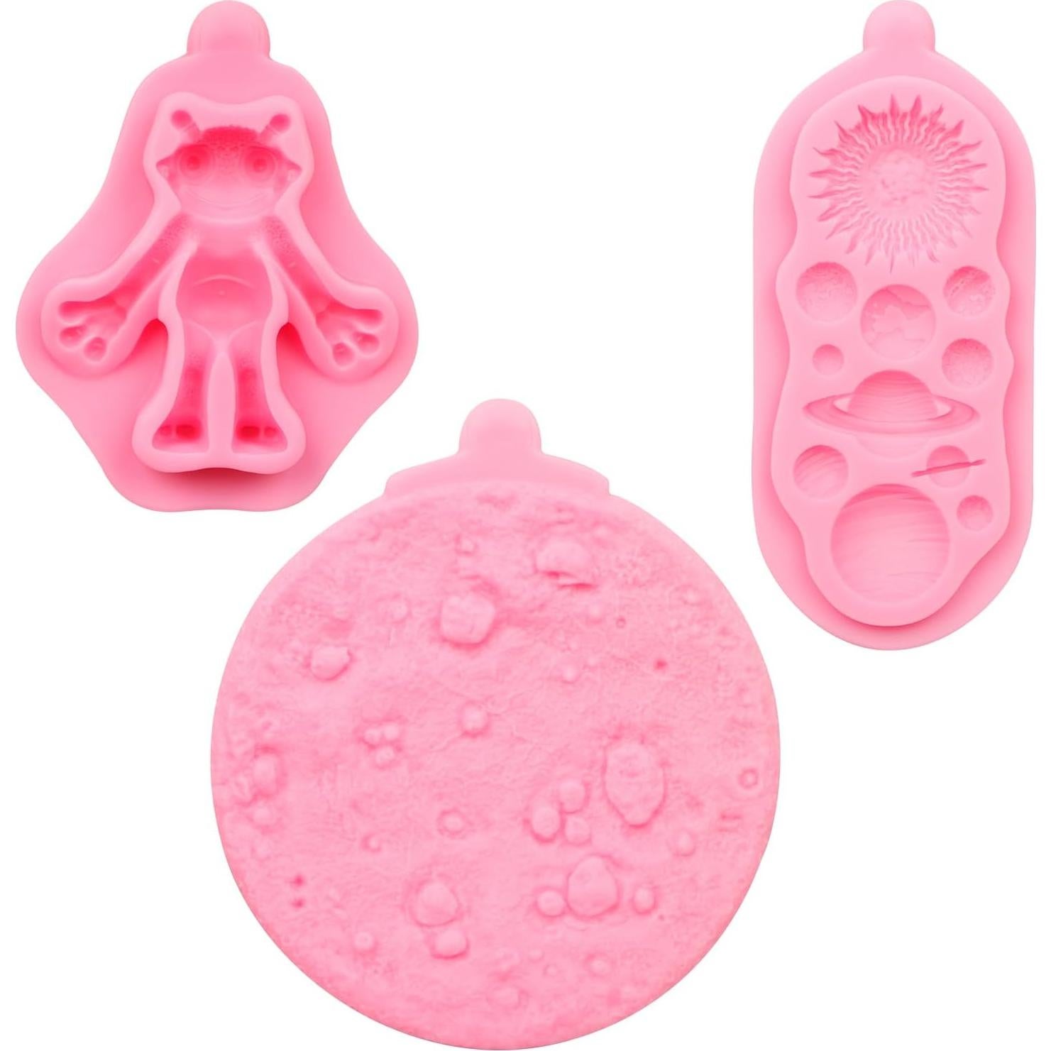 Molde de Fondant Espacial Xcake Lcook - 3 Piezas de Silicona