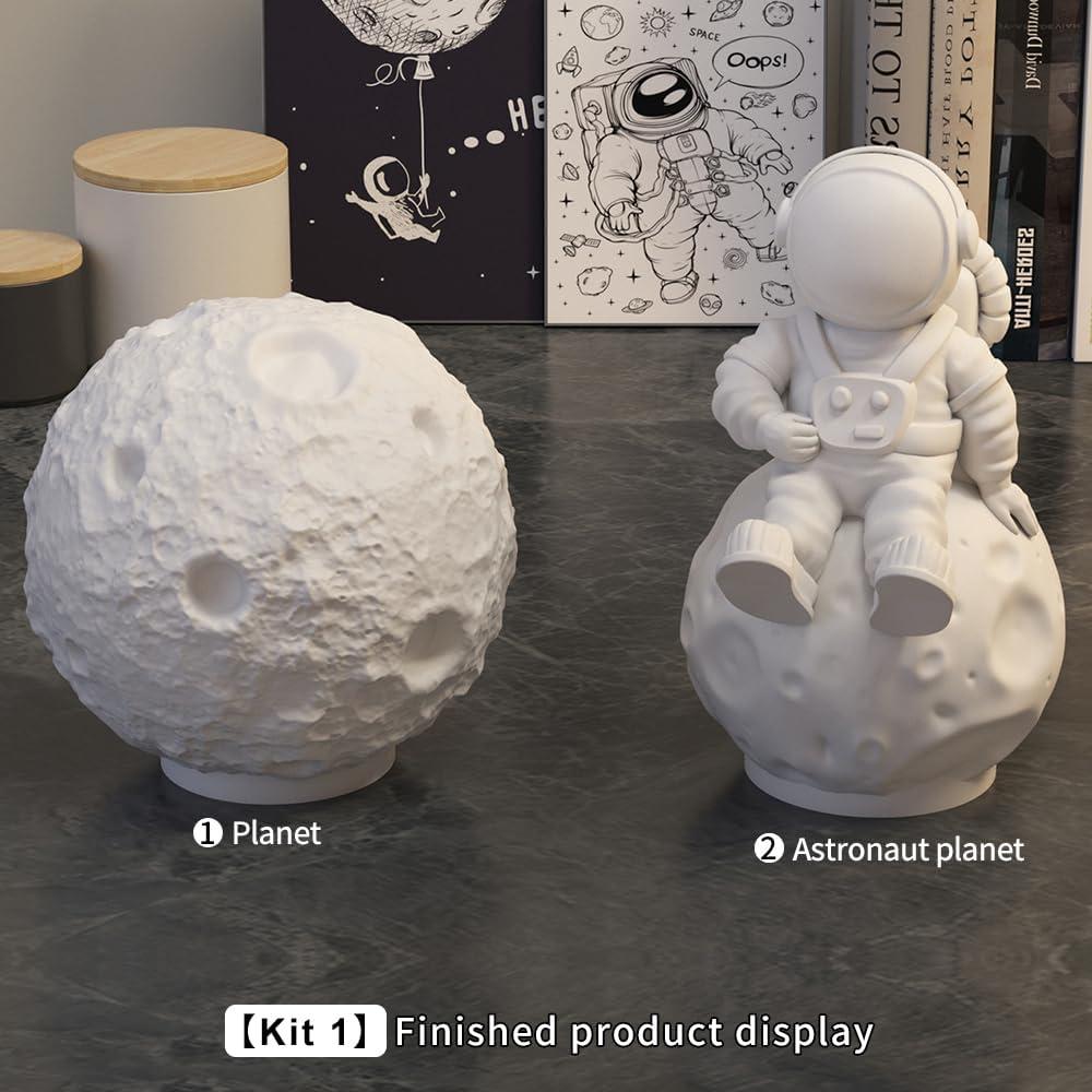 Moldes de Resina Espacial ROCHAMONO - 12 Piezas de Silicona