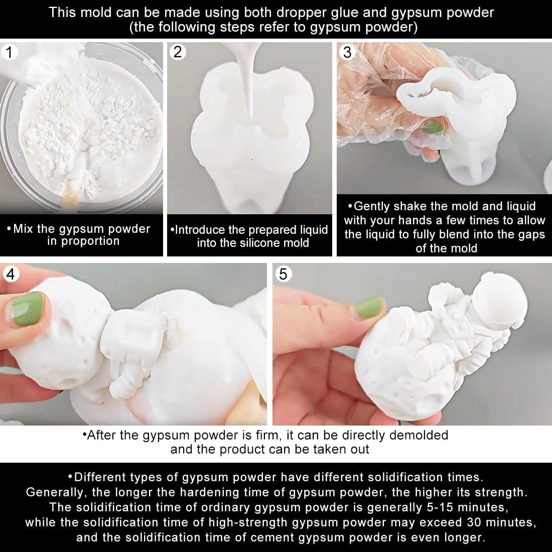 Moldes de Resina Espacial ROCHAMONO - 12 Piezas de Silicona
