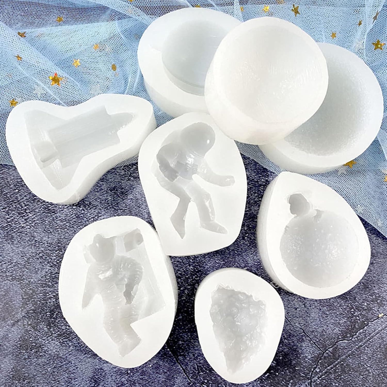 Moldes de Silicona de Fondant Astronauta 9 PCS Wodima