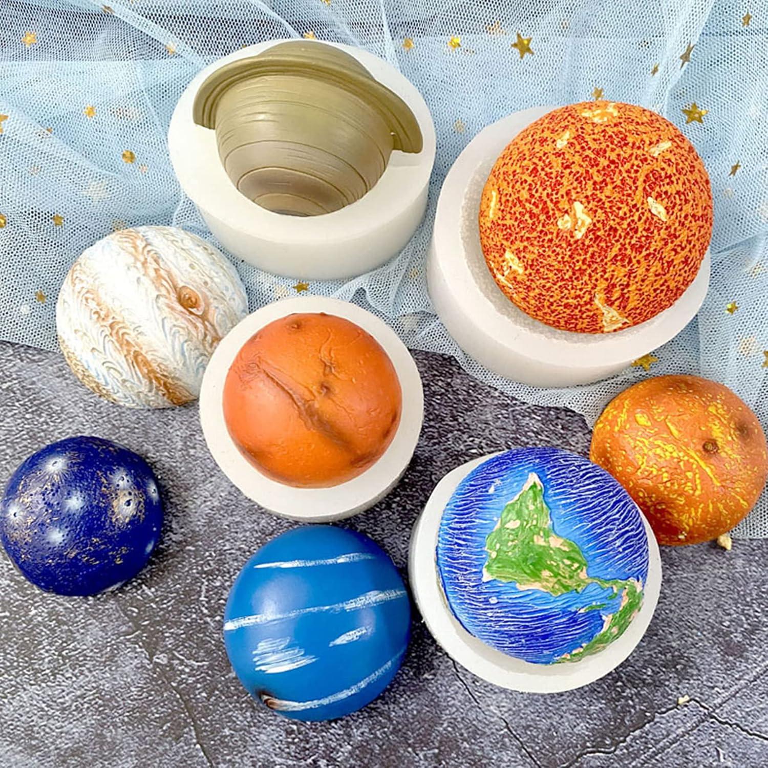 Moldes de Silicona de Fondant Astronauta 9 PCS Wodima