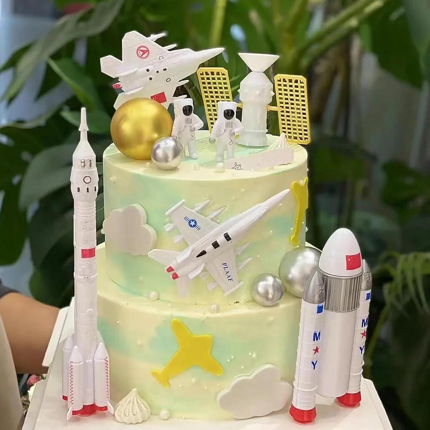 Moldes de Silicona para Chocolate IKOJING - Astronauta 5 Pcs