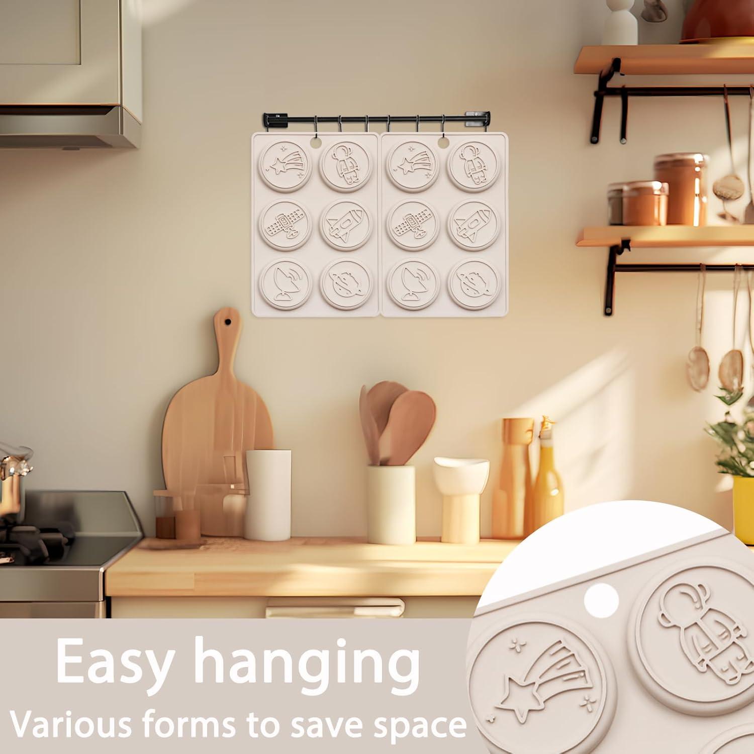 Juego de Moldes de Silicona Espacial Fchil - 2 Piezas