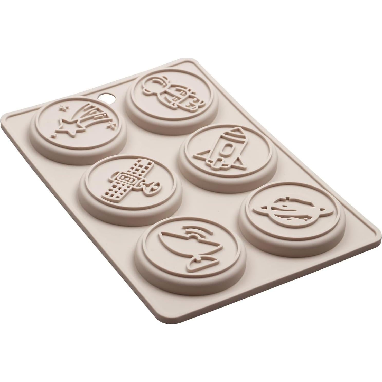 Juego de Moldes de Silicona Espacial Fchil - 2 Piezas