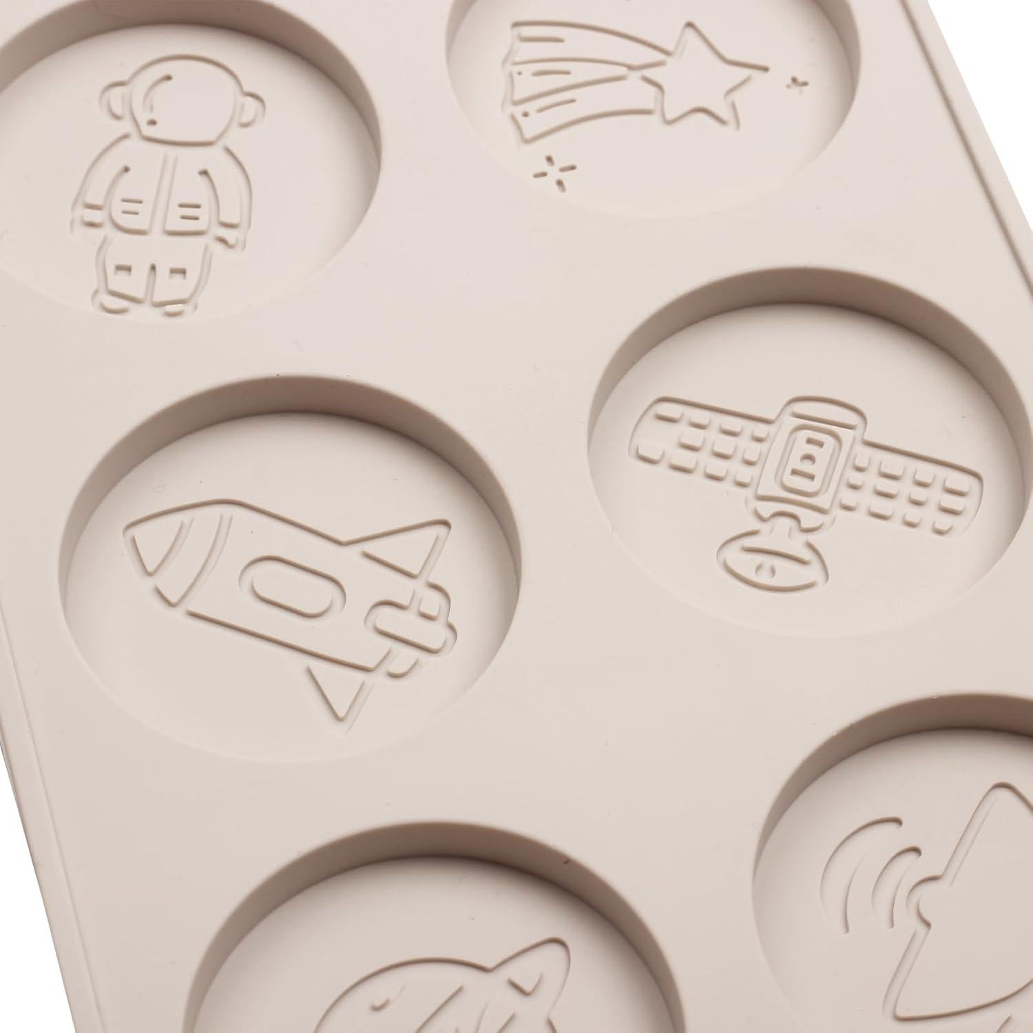 Juego de Moldes de Silicona Espacial Fchil - 2 Piezas