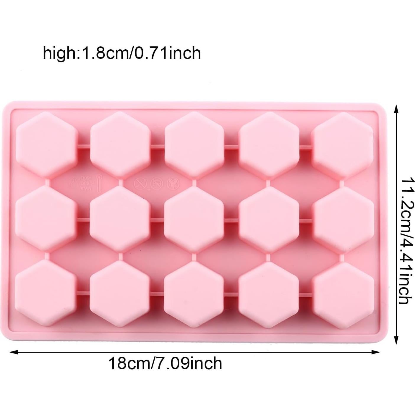 Molde de Silicona Hexagonal YIMINGMOLD 15 Cavidades 18x11cm
