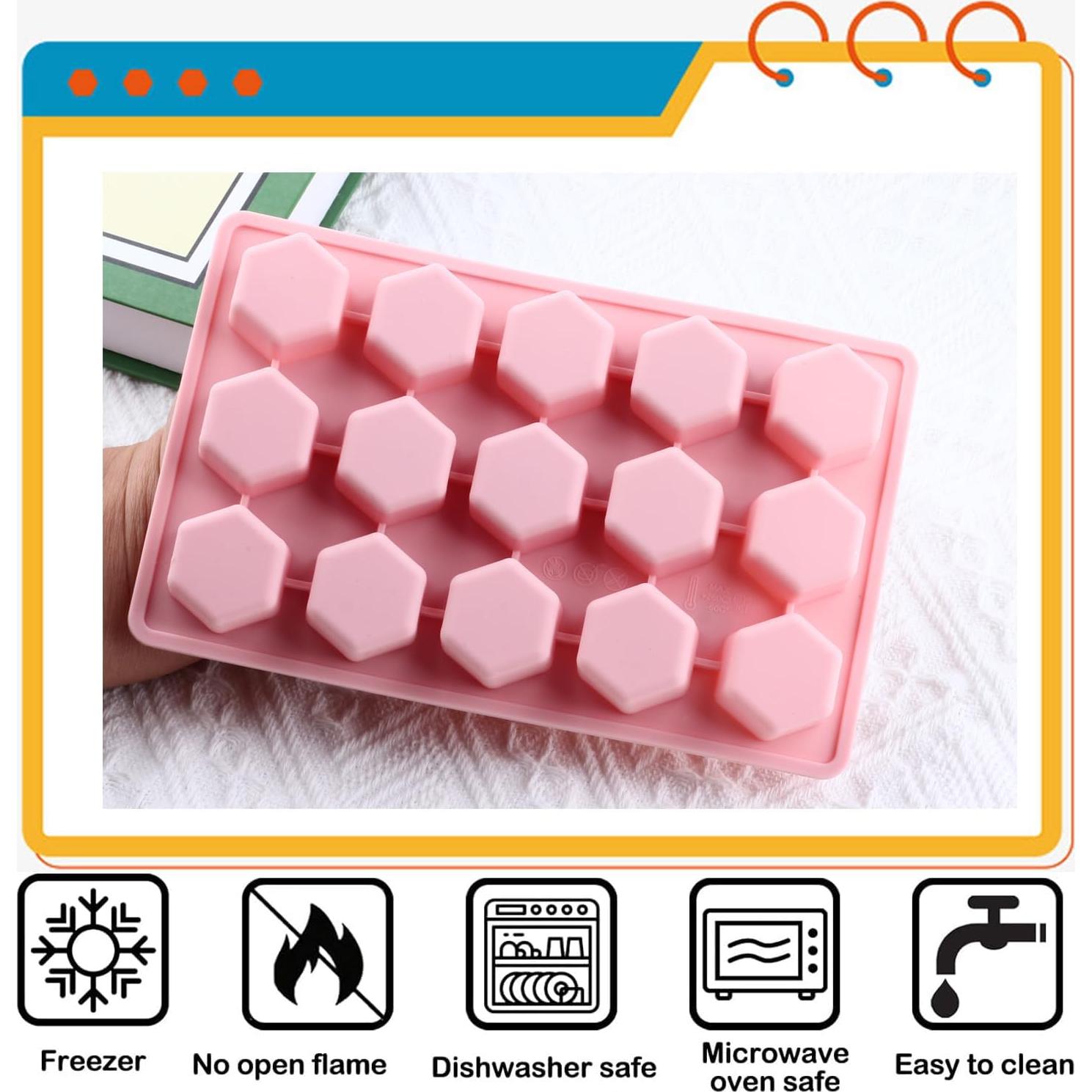 Molde de Silicona Hexagonal YIMINGMOLD 15 Cavidades 18x11cm