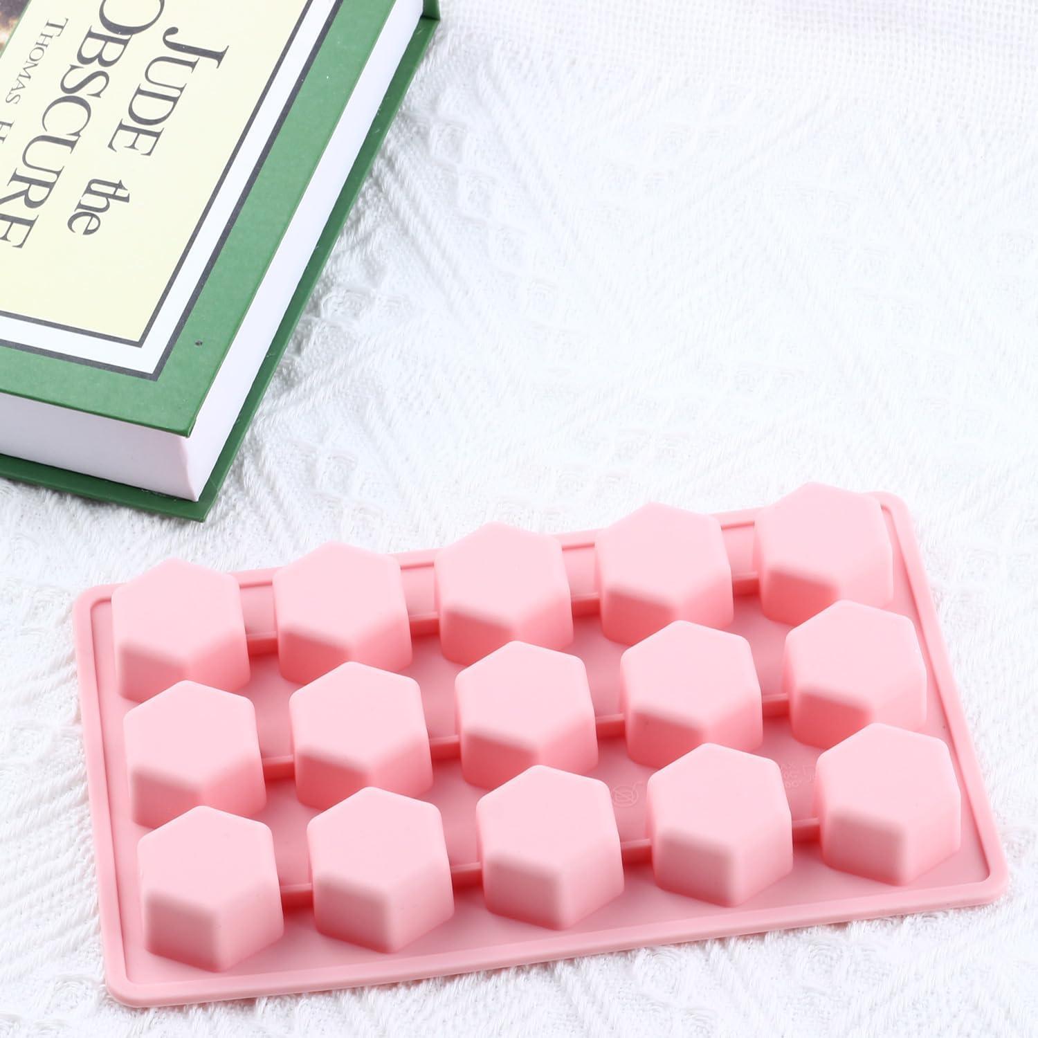 Molde de Silicona Hexagonal YIMINGMOLD 15 Cavidades 18x11cm